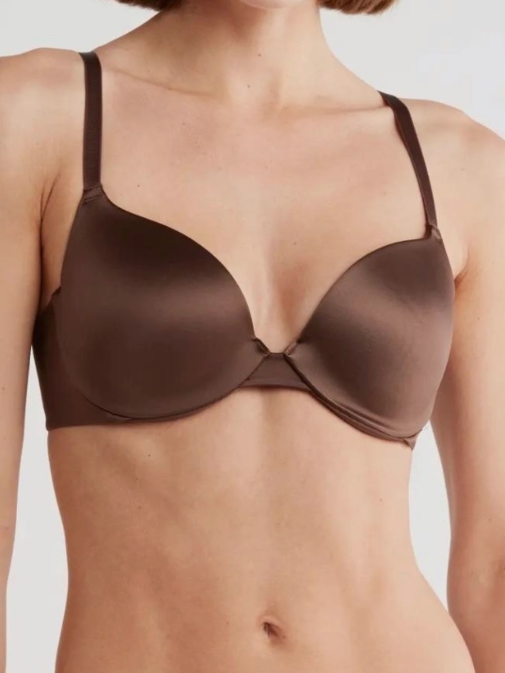 Wacoal Womens Inner Sheen Contour Bra Size 40DD Brown NWT